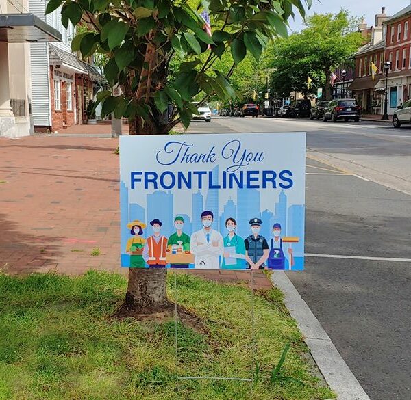Thank You Frontliners Yard Sign