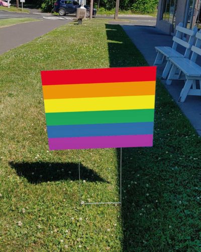 Pride Flag Yard Sign